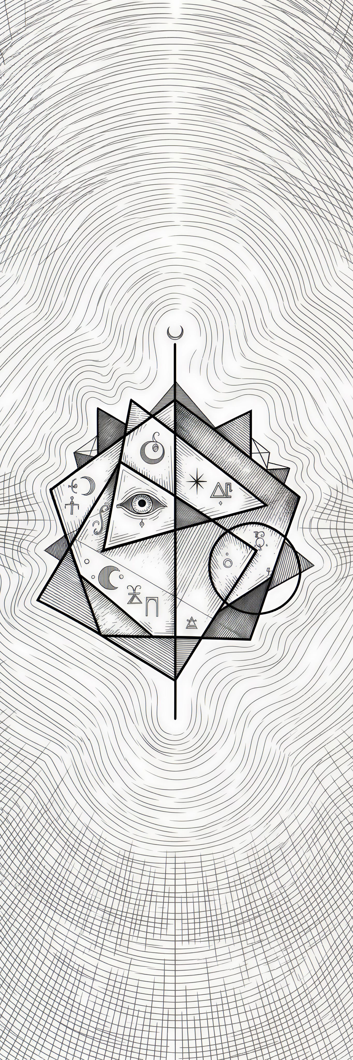 The Still Point — heavyweight 18pt soft-touch bookmark, front design